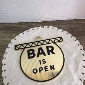 Vtg MCM Open and Close Bar Sign